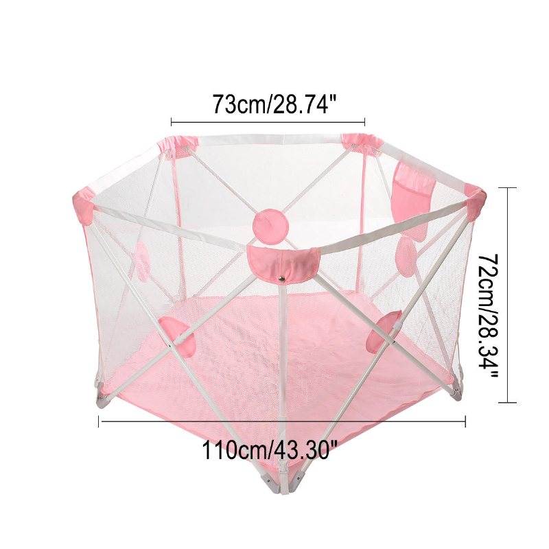 110*72*73 cm Barn Lekhage Säkerhetsstaket Baby Stängsel Säkerhetsbarriär För 0-6y Nyfödda Tält För Spädbarn Dekorationer