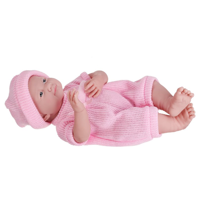 39x18cm Baby Dolls Handgjord Design Tyg Body Pva Alive Babies Doll Leksaker För Barn Xmas Girls