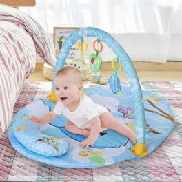 Baby Gym Lekmatta Pedagogiska Rack Leksaker Gym Mat Med Musiklampor Spädbarn Fitness Matta Present För Barn