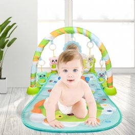 Babyaktivitet Lekmatta Babygym Pedagogisk Fitnessram Flerfäste Babyleksaker Musik Pianospel Crawl Mats Matta