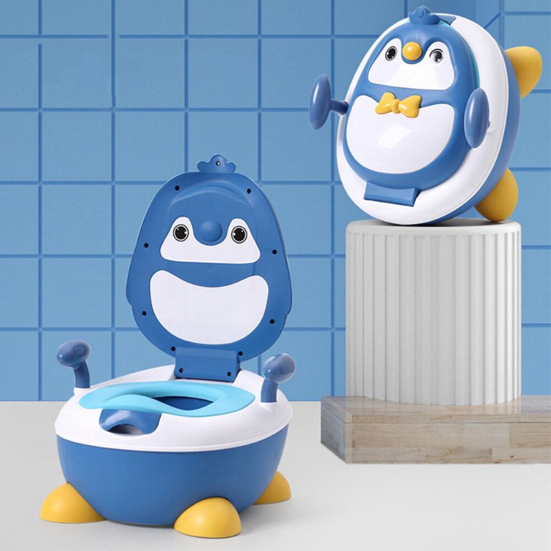 Barn Potty Penguin Form Stänksäker Urin Bärbar Toalett Fritt Justerbar Höjd För Barnvård