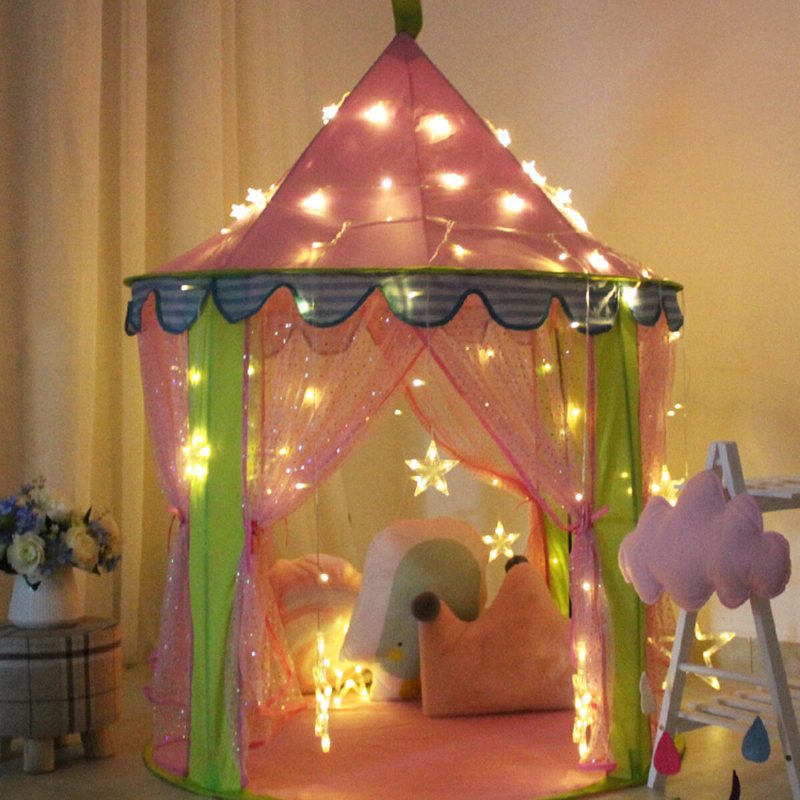 Barn Tipi Lektält Princess Castle Girls Playhouse Indoor