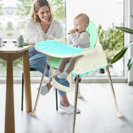 Barnmatsalsstol Babymatbord Bb Plast Multifunktionell Matsalsstol Män Och Kvinnor Babyspel Matstol Remskiva Spelstol