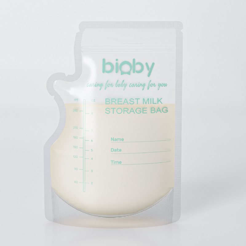 Bioby 100 Stk 40ml Mjölkfryspåsar Läckagesäkra Modermjölk Babymatsförvaring Bröstmjölksförvaringspåse Bpa-fria Babysäkra Matpåsar