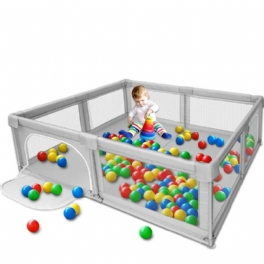 Bioby Baby Lekhage 360° Vid Vy Barn Lekplats Säkerhetsstängsel Anti-kollosion Ball Pool Aktivitet Lek Penna