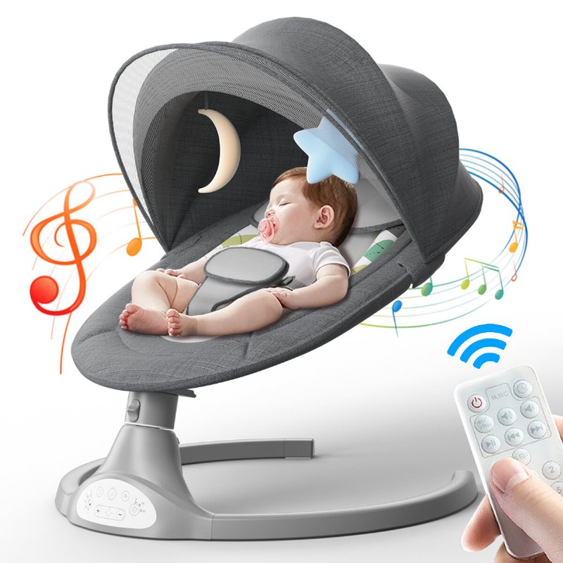 Kimbosmart Baby Swing Bouncer Chair Multifunktionsmusik Elektrisk Gunga Aktiviteter Rocker