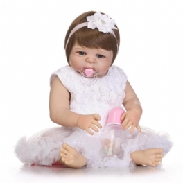 Npk 22 Tum Reborn Baby Doll Realistiskt Verklighetstrogen Flickdocka Vinyl Lekhusleksak