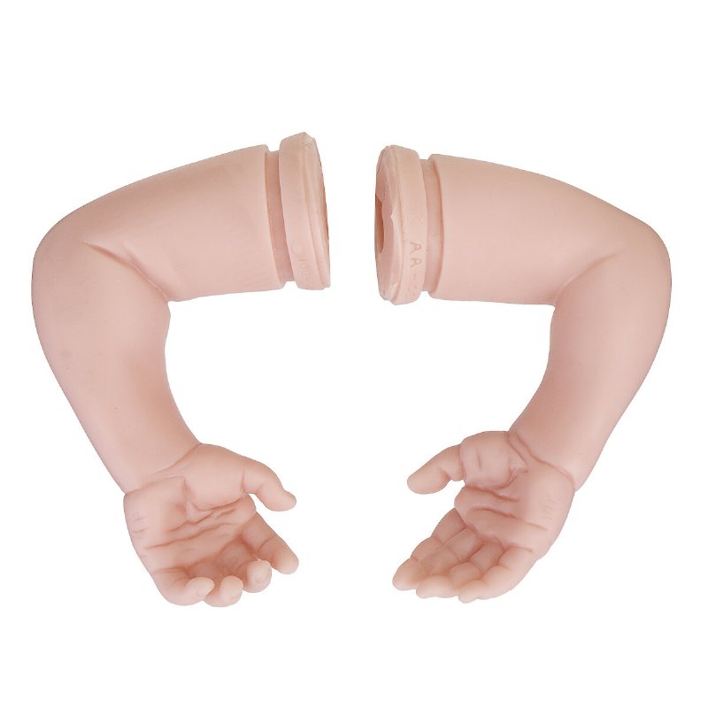 Silikon Vinyl Diy Reborn Baby Doll Accessoarer Naturtrogna Småbarnspresenter Utan Kropp