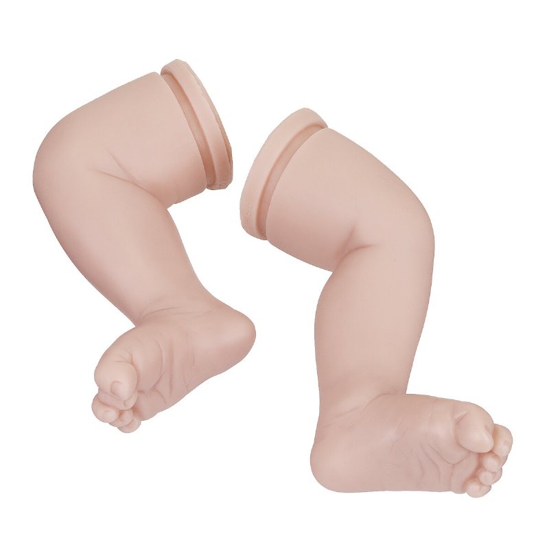 Silikon Vinyl Diy Reborn Baby Doll Accessoarer Naturtrogna Småbarnspresenter Utan Kropp