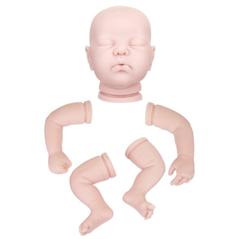 Vinyl Silikon Diy Reborn Baby Doll Accessoarer Verklighetstrogna Småbarnspresenter No Body