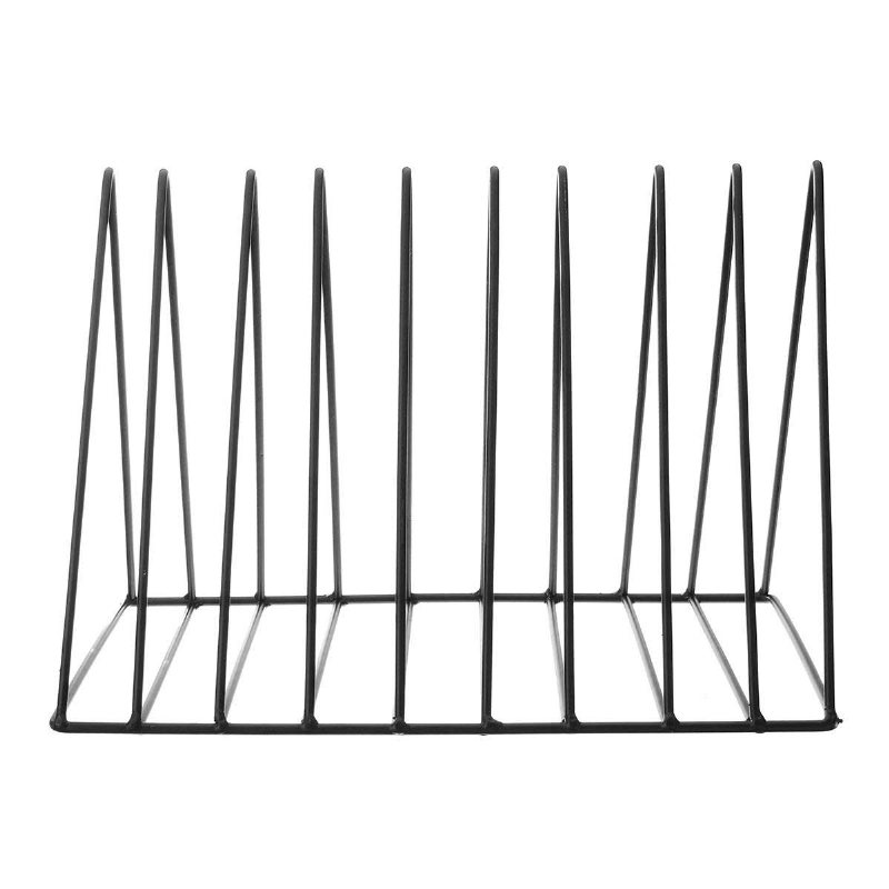 1 Styck Nordic Simple Triangle Smidesjärn Förvaringsställ Hållare Bokhylla Fil Magasin Förvaring Box Office Desktop Organizer