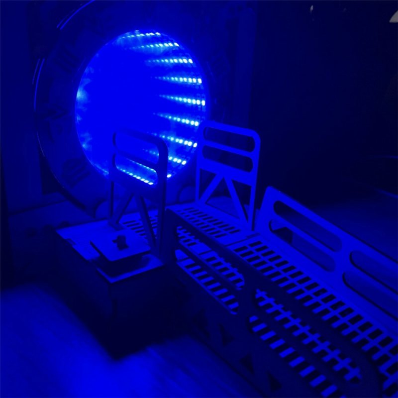 1st Diy Galaxy Gate Bokstöd Kreativ Gränsöverskridande Tid Tunnel Led Light Up Desktop Bokstoppar Bokhylla Presenter