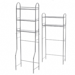 2/3-vånings Över Toalettstol Tvättmaskin Hylla Badrum Space Saver Rack Organizer Golvställ