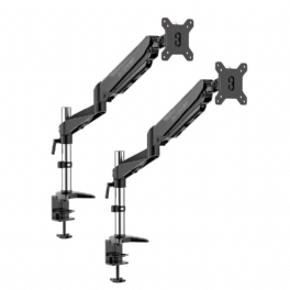 2st Bw-ms2 Monitor Stativ Arm 32" Montering 360° Rotation Vesa Standard 75x75mm 100x100mm Justerbar Höjd Och Kabelhantering