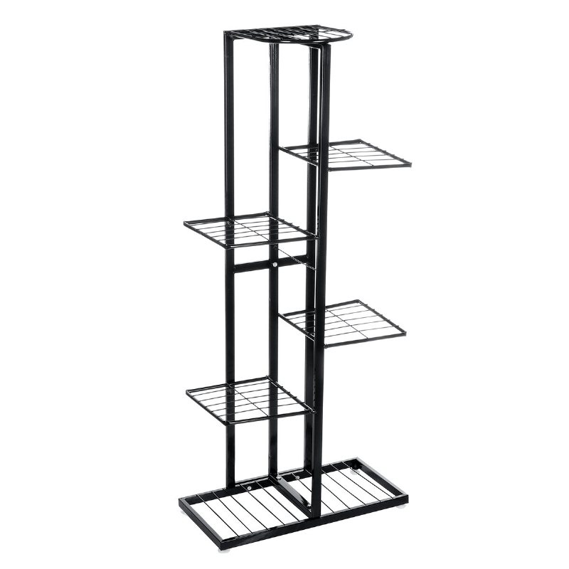 4/6 Lager Växt Blomstativ Metall Blomkruka Hylla Trädgårdshylla Bokhylla Display Rackhållare Hemkontorsdekorationer