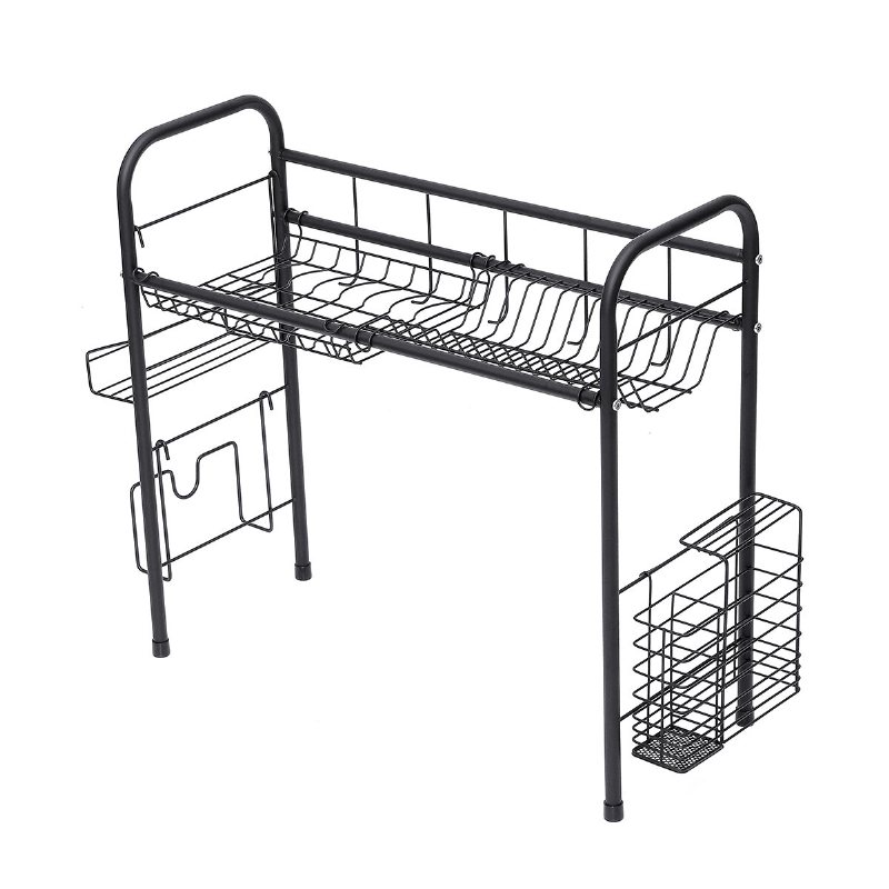 60/70/80 cm Diskavloppsställ Diskbänk Disk Torkhylla Bestick Kopp Skål Ätpinnar Förvaringsbricka Hållare Organizer