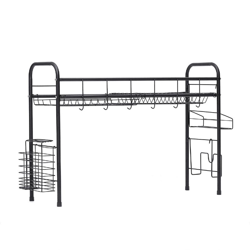 60/70/80 cm Diskavloppsställ Diskbänk Disk Torkhylla Bestick Kopp Skål Ätpinnar Förvaringsbricka Hållare Organizer