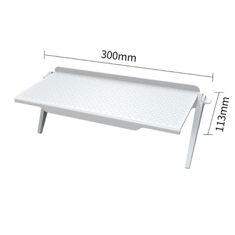 Abs Datorskärm Hylla Desktop Screen Översta Hyllan Tv Buddy Organizer Förvaringsställ För Hemkontorsdekoration