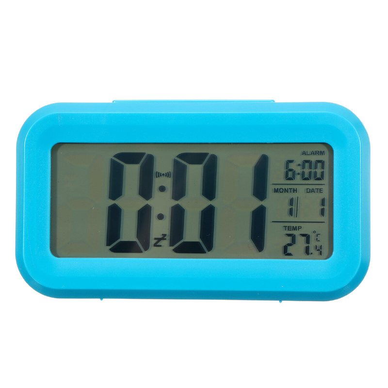 Bakgrundsbelysning Lcd Digital Väckarklocka 4.5"/3.2" Stor Display Nattljus Med Kalendertermometer Elektronisk