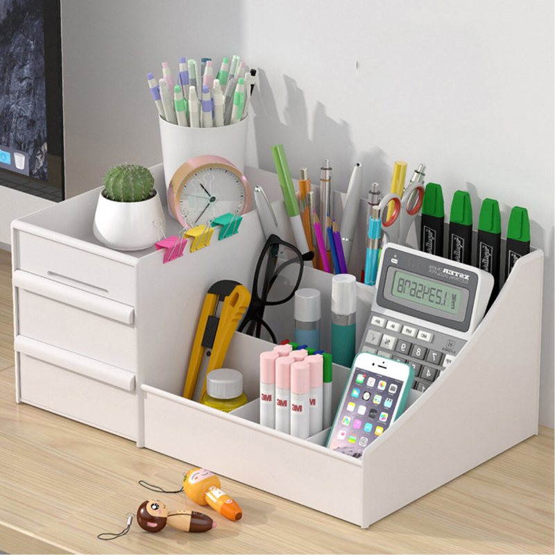 Kosmetika Förvaringslåda Makeup Organizer Låda Desktop Diverse Behållare Nagellack Läppstift Smyckefodral