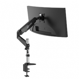 Monitorstativ Med Pneumatisk Arm 32" Monitor 360° Rotation -85°~+90° Lutning 180° Vridbar Justerbar Höjd Och Kabelhantering