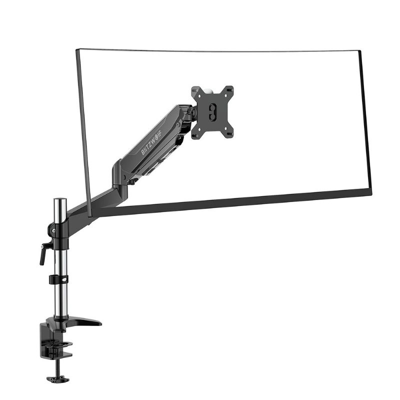 Monitorstativ Med Pneumatisk Arm 32" Monitor 360° Rotation -85°~+90° Lutning 180° Vridbar Justerbar Höjd Och Kabelhantering