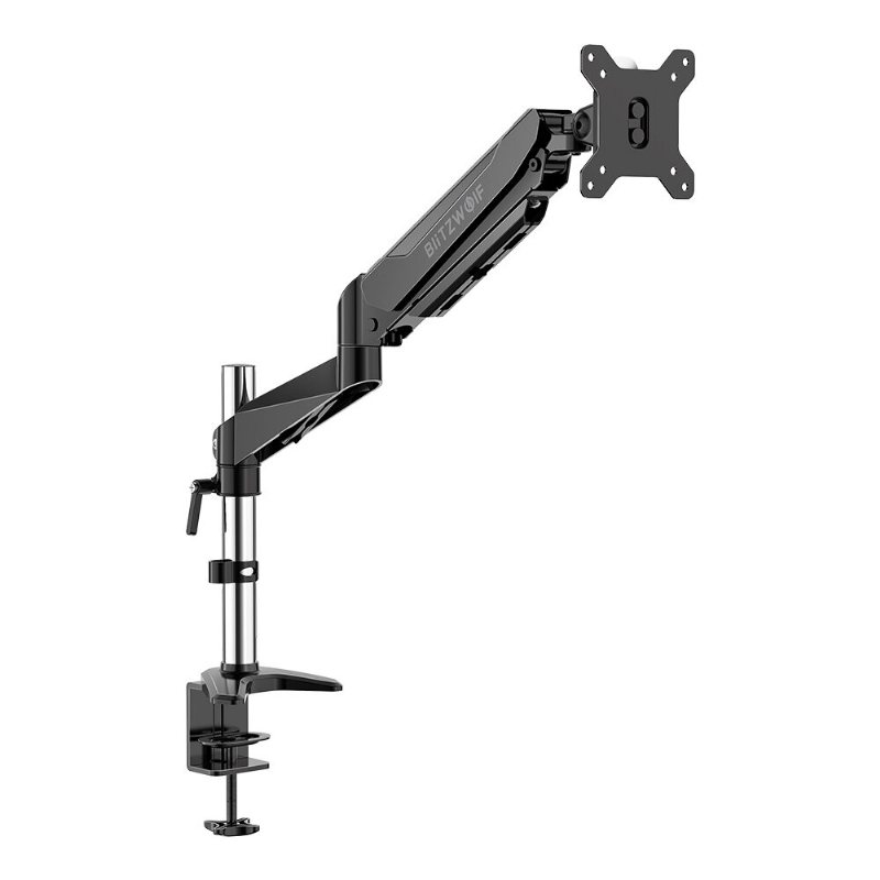 Monitorstativ Med Pneumatisk Arm 32" Monitor 360° Rotation -85°~+90° Lutning 180° Vridbar Justerbar Höjd Och Kabelhantering