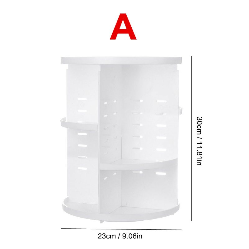 Skrivbordsorganisatorer Makeup Kosmetisk Ställhållare 360° Roterande Liten Del Förvaringsväska Stativ Hemmakontor