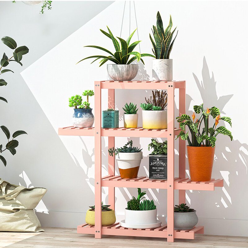 Växthyllor Bambu Krukväxt Stativ Flera Blomkrukhållare Hylla Inomhus Utomhus Planteringskåp Display Organizer