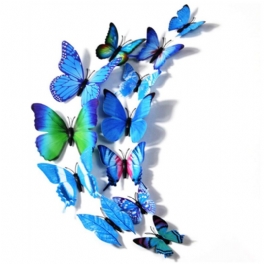 12st 3d Butterfly Design Decal Art Väggklistermärken Room Ations Home