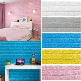 3d Brick Diy Wall Sticker Självhäftande Vattentäta Paneler Tapetdekal 3d Tegelmönster Skumväggdekal För Heminredning