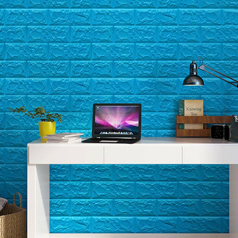 3d Brick Diy Wall Sticker Självhäftande Vattentäta Paneler Tapetdekal 3d Tegelmönster Skumväggdekal För Heminredning