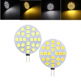 G4 3w Dimbar Smd5050 24 Leds Varmvit Ren Vit Ljuslampa Dc12v