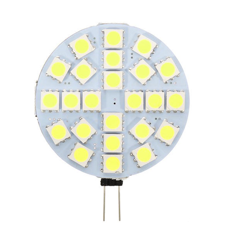 G4 3w Dimbar Smd5050 24 Leds Varmvit Ren Vit Ljuslampa Dc12v