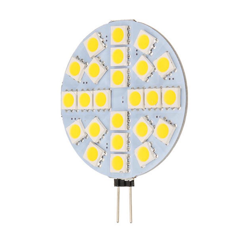 G4 3w Dimbar Smd5050 24 Leds Varmvit Ren Vit Ljuslampa Dc12v