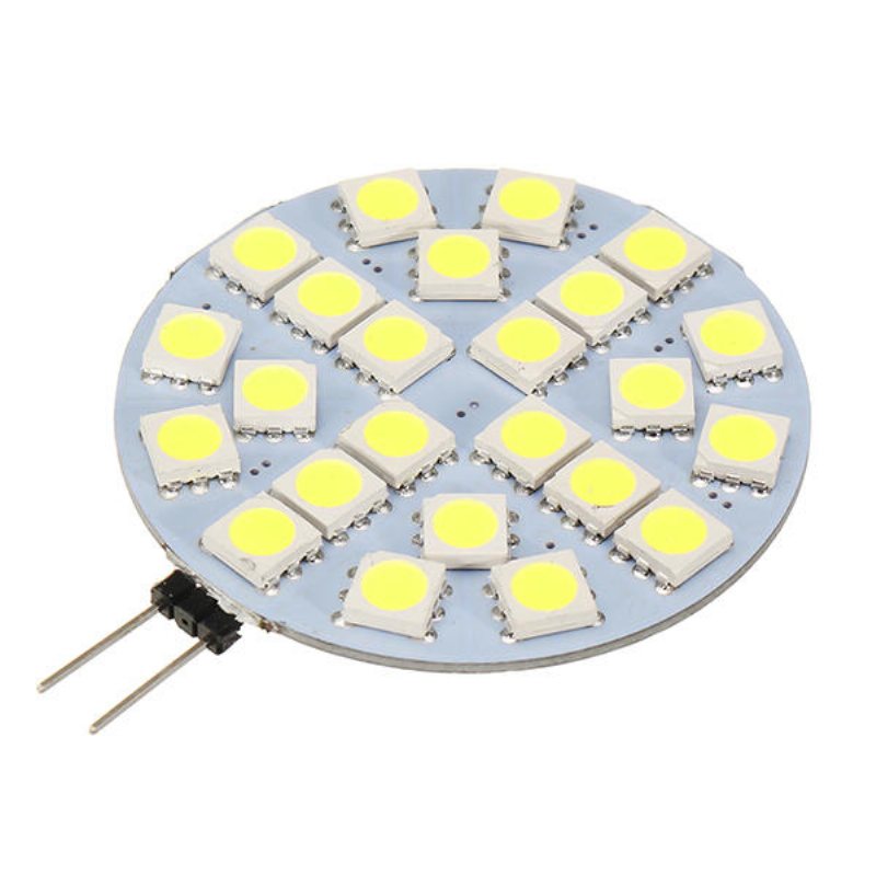 G4 3w Dimbar Smd5050 24 Leds Varmvit Ren Vit Ljuslampa Dc12v