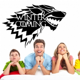 Game Of Thrones House Stark Wolf Vinyldekal Hbo Winter Is Come