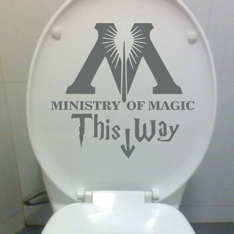 Ministry Of Magic Badrum Väggdekal Heminredning Toalettdekal Diy Restrum Väggdekaler