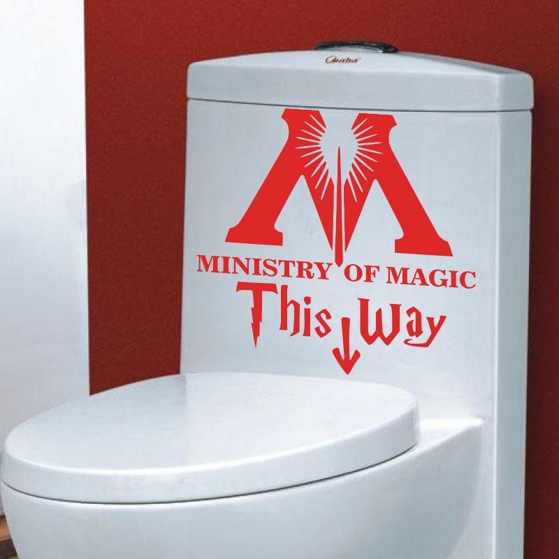 Ministry Of Magic Badrum Väggdekal Heminredning Toalettdekal Diy Restrum Väggdekaler