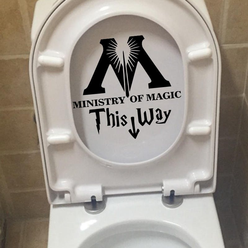 Ministry Of Magic Badrum Väggdekal Heminredning Toalettdekal Diy Restrum Väggdekaler