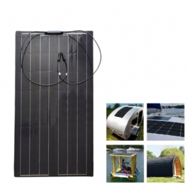 100w 18v Tpt Solpanel Högeffektiv Solladdare Diy-kontakt Batteriladdare Utomhus Camping Resor