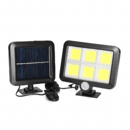 120 Led Cob Camping Light Solar Lampa Vattentät Solljus Vägglykta Utomhus Trädgård Uteplats