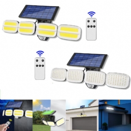 1200mah Solar Vägglampa Intelligent Human Sensor Light Super Ljust Vattentätt Utomhus Trädgård Camping Uteplats Belysning