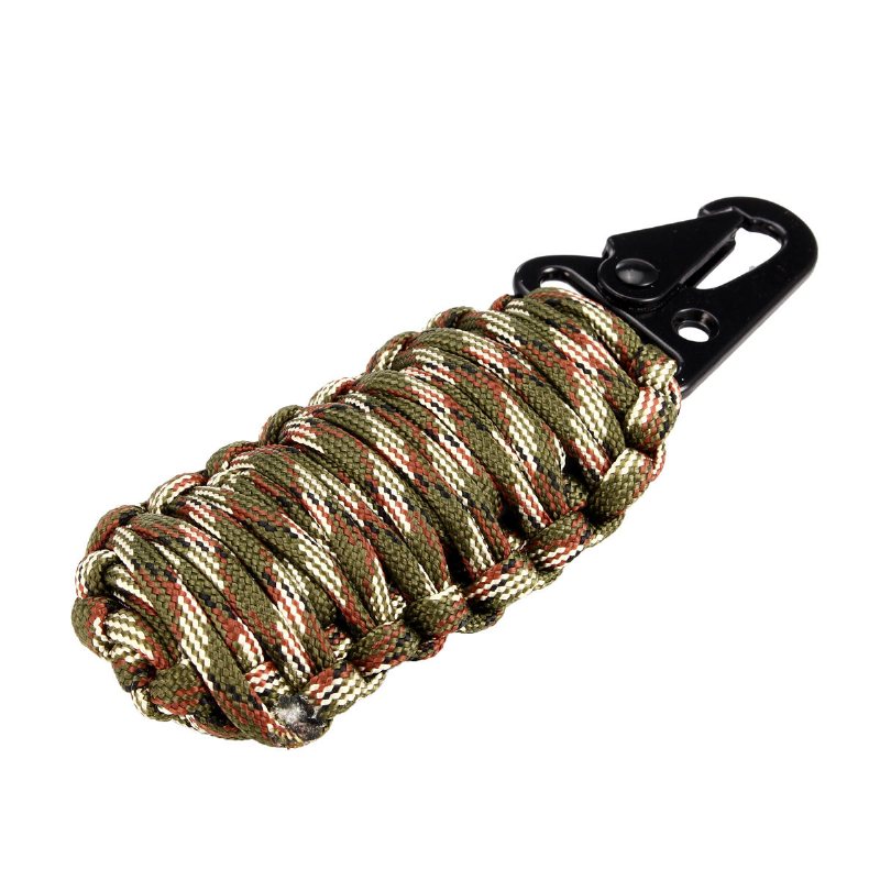 16st Outdoor Paracord Kit Överlevnadsrep Set Fiskeverktyg Camping Karbinhake Nödutrustning