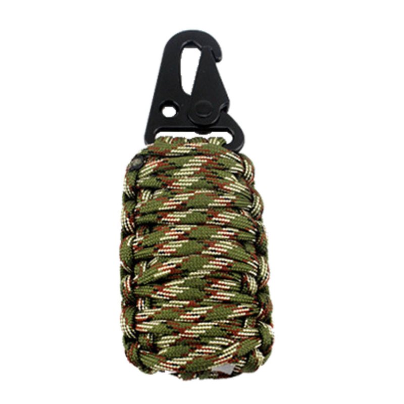 16st Outdoor Paracord Kit Överlevnadsrep Set Fiskeverktyg Camping Karbinhake Nödutrustning