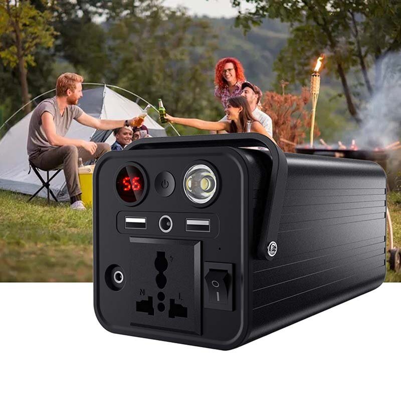 180w 43200mah/160wh Bärbar Kraftstation Nödenergiförsörjning Power Bank Batterigenerator Reservlitiumbatteri För Utflykt Resor Camping Trädgård Husvagn