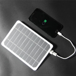 205*140mm 5v 5w Solpanel Högeffekt För Mobiltelefon Usb Solar Power Bank Batteri Laddare Camping