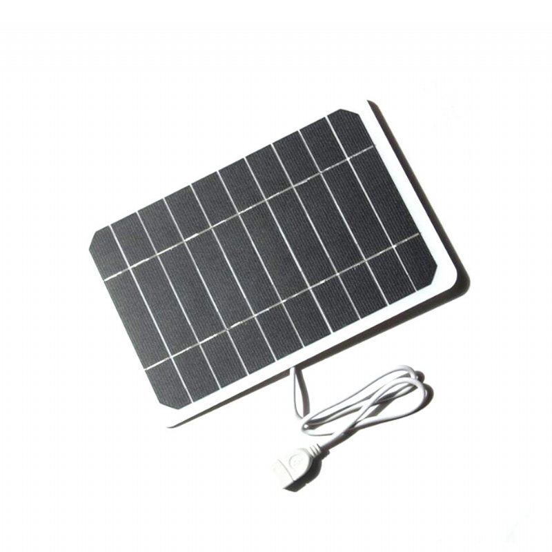 205*140mm 5v 5w Solpanel Högeffekt För Mobiltelefon Usb Solar Power Bank Batteri Laddare Camping