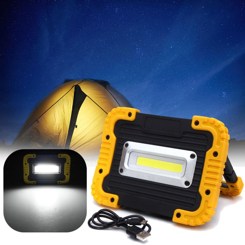 20led 10w 750lm Cob Led-arbetsljus Usb-uppladdningsbart Handtag Ficklampa Utomhuscampinglykta