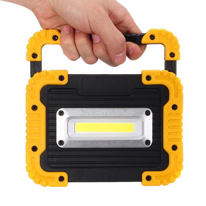 20led 10w 750lm Cob Led-arbetsljus Usb-uppladdningsbart Handtag Ficklampa Utomhuscampinglykta